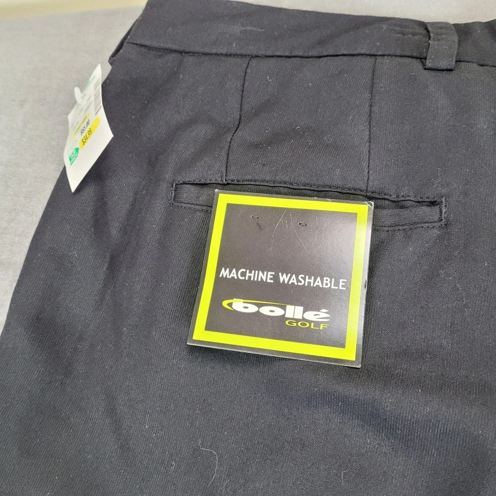 Bolle Golf Mens‎ Black Pleated Golf Pants 42x32 New
